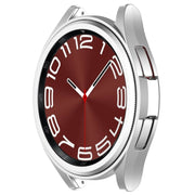 For Samsung Galaxy Watch 6 Classic 43mm Half Coverage Hollow PC Watch Protective Case(Silver)