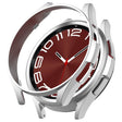 For Samsung Galaxy Watch 6 Classic 47mm Half Coverage Hollow PC Watch Protective Case(Silver) - Watch Cases by PMC TechLife | Online Shopping South Africa | PMC TechLife