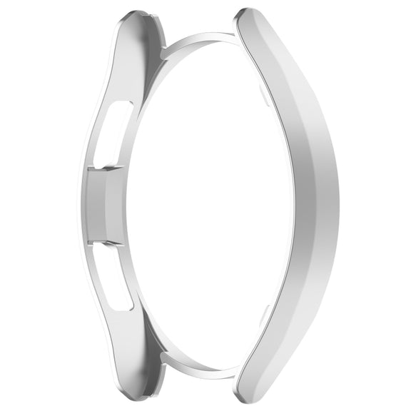 For Samsung Galaxy Watch 6 Classic 47mm Half Coverage Hollow PC Watch Protective Case(Silver)