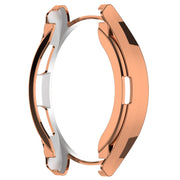 For Samsung Galaxy Watch6 Classic 43mm Electroplated TPU Half Pack Hollow Watch Protective Case(Rose Gold)