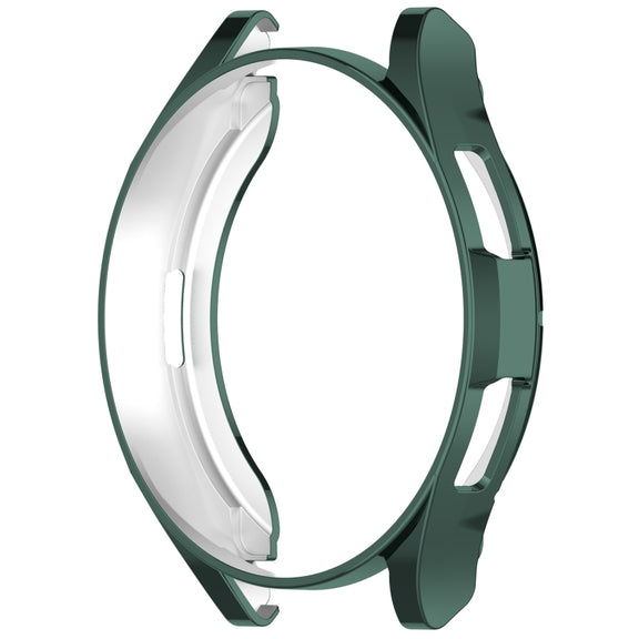 For Samsung Galaxy Watch6 Classic 43mm Electroplated TPU Half Pack Hollow Watch Protective Case(Green)
