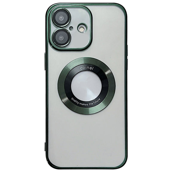 For iPhone 16 Electroplating Magsafe TPU Phone Case(Green)