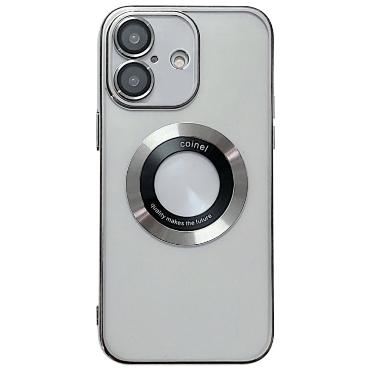 For iPhone 16 Electroplating Magsafe TPU Phone Case(Silvery)