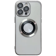 For iPhone 16 Pro Electroplating Magsafe TPU Phone Case(Silvery)