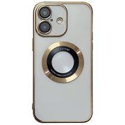 For iPhone 16 Plus Electroplating Magsafe TPU Phone Case(Golden)