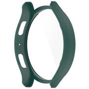 For Samsung Galaxy Watch6 40mm PC + Tempered Film Integrated Watch Protective Case(Green)