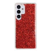For Samsung Galaxy S25 Ultra 5G Glitter Sequins Epoxy TPU Phone Case(Red)