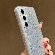 For Samsung Galaxy S25 Ultra 5G Glitter Sequins Epoxy TPU Phone Case(Red)