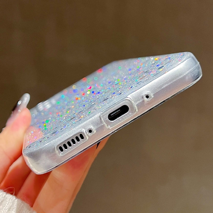 For Samsung Galaxy S24+ 5G Glitter Sequins Epoxy TPU Phone Case(Blue)