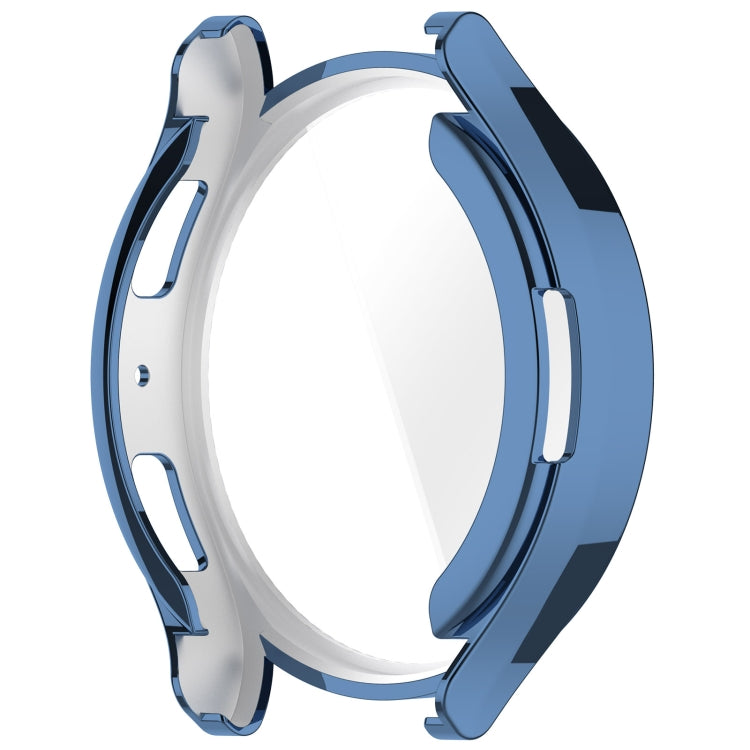 For Samsung Galaxy Watch6 40mm Full Coverage TPU Electroplated Watch Protective Case(Blue)
