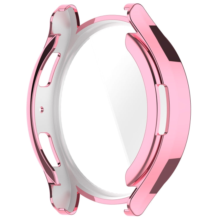 For Samsung Galaxy Watch6 40mm Full Coverage TPU Electroplated Watch Protective Case(Pink)