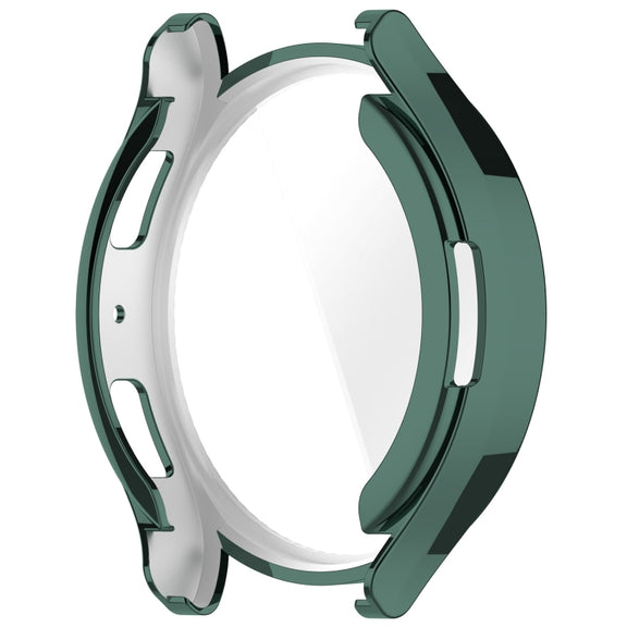 For Samsung Galaxy Watch6 44mm Full Coverage TPU Electroplated Watch Protective Case(Green)