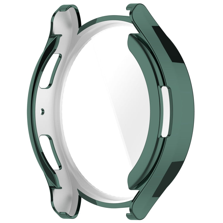 For Samsung Galaxy Watch6 44mm Full Coverage TPU Electroplated Watch Protective Case(Green)