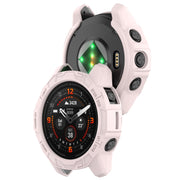 For Garmin Epix Pro / Epix Pro Gen 2 42mm / Fenix 7S / 7S Pro Armored TPU Half Wrapped Watch Protective Case(Pink)