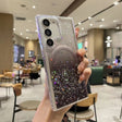 For Samsung Galaxy S22+ 5G Magsafe Glitter TPU Phone Protective Case(Black) - Galaxy S22+ 5G Cases by PMC TechLife | Online Shopping South Africa | PMC TechLife | Buy Now Pay Later Mobicred