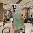 For Samsung Galaxy S22 Ultra 5G Magsafe Glitter TPU Phone Protective Case(Green) - Galaxy S22 Ultra 5G Cases by PMC TechLife | Online Shopping South Africa | PMC TechLife