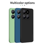 For Xiaomi 14 Pro PINWUYO Sense Series Liquid Silicone TPU Phone Case(Blue)