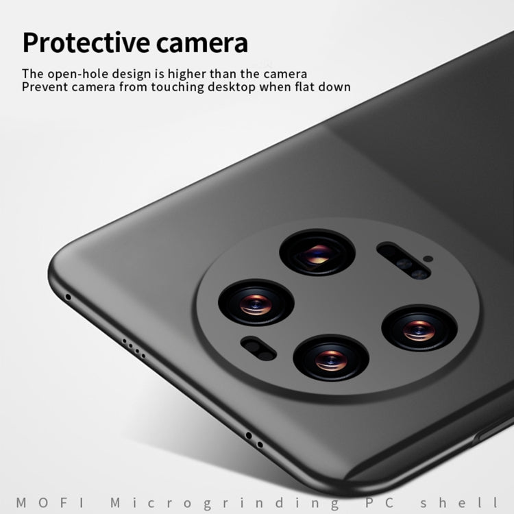 For Xiaomi 13 Ultra MOFI Micro-Frosted PC Ultra-thin Hard Phone Case(Black)