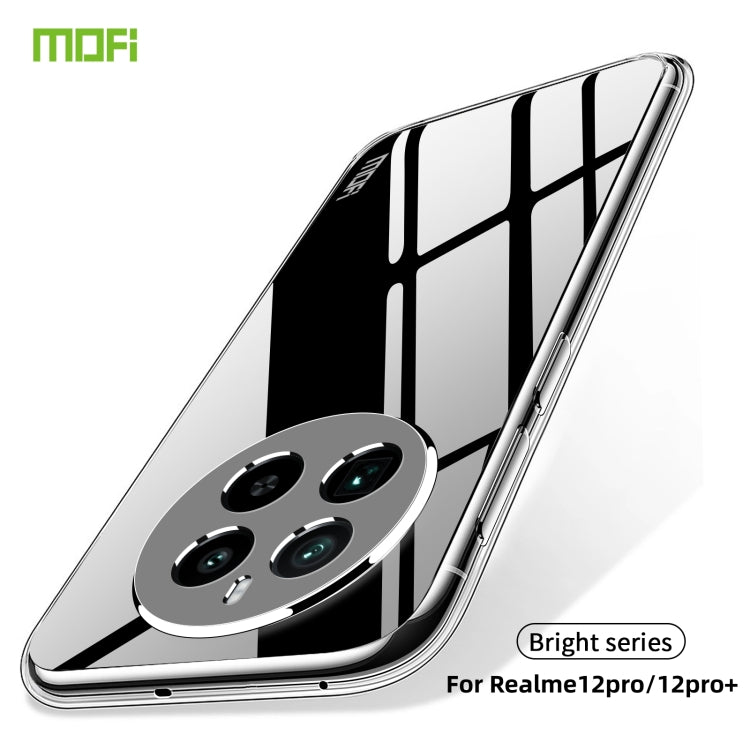 For Realme 12 Pro/ 12 Pro+ MOFI Ming Series Ultra-thin TPU Phone Case(Transparent)