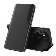 For Samsung Galaxy S25+ 5G Attraction Flip Holder Leather Phone Case(Black)