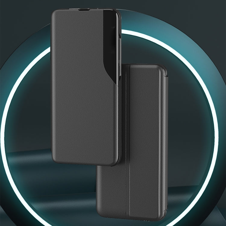 For Samsung Galaxy S25+ 5G Attraction Flip Holder Leather Phone Case(Black)