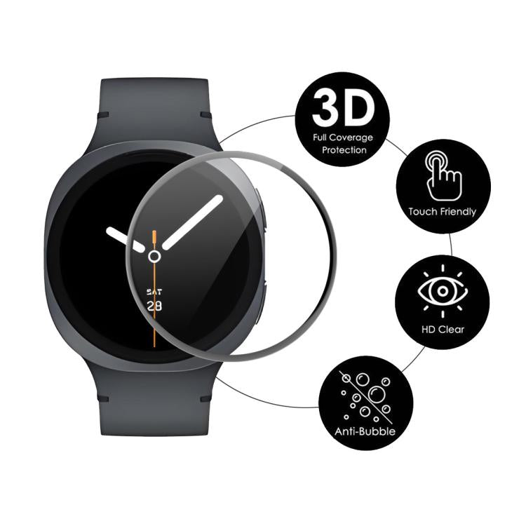 For Samsung Galaxy Watch8 44mm ENKAY 3D Full Coverage Soft PC Edge PMMA HD Screen Film