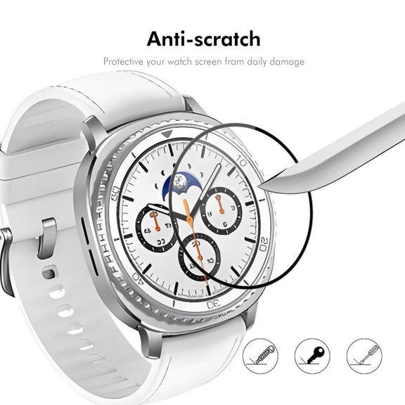 For Samsung Galaxy Watch8 Classic 46mm 2pcs ENKAY 3D Full Coverage Soft PC Edge PMMA HD Screen Film