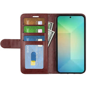 For Samsung Galaxy S25 5G R64 Texture Horizontal Flip Leather Phone Case(Brown)