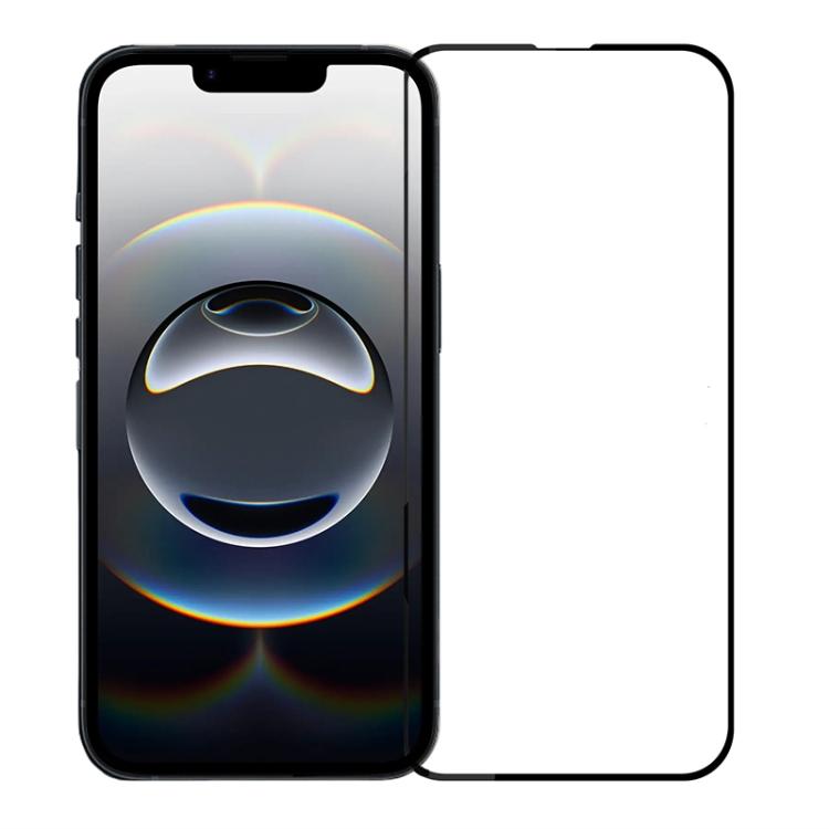 For iPhone 16e MOFI 9H 2.5D Full Screen Tempered Glass Film(Black)