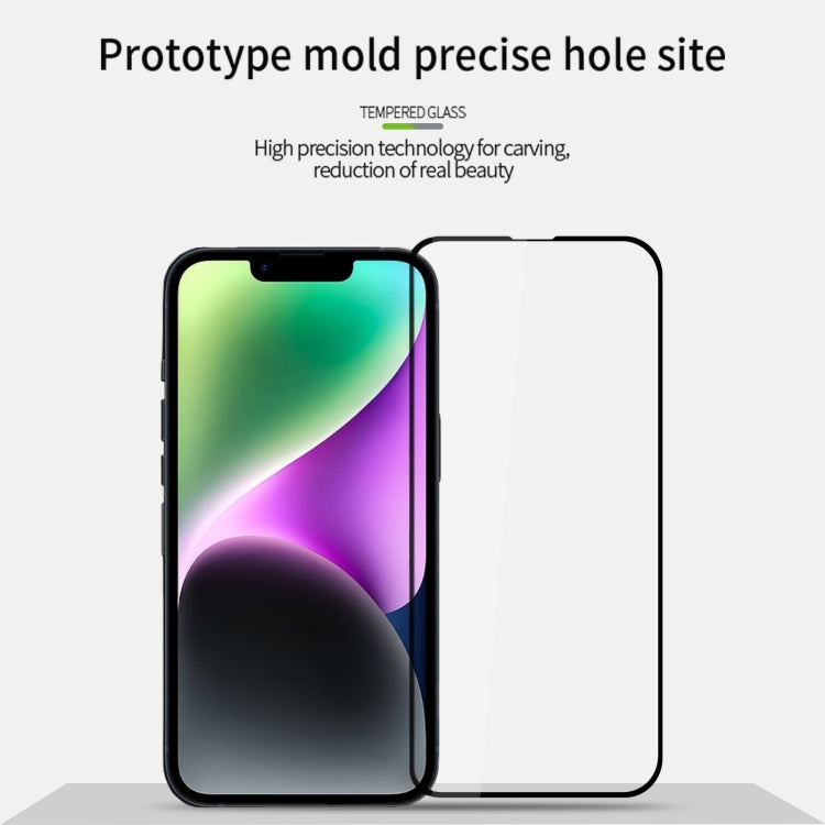 For iPhone 16e MOFI 9H 2.5D Full Screen Tempered Glass Film(Black)