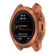 For Garmin Fenix 7 Pro Half Package Electroplated TPU Watch Protective Case(Gold) - Watch Cases by PMC TechLife | Online Shopping South Africa | PMC TechLife