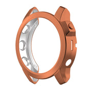 For Garmin Fenix 7 Pro Half Package Electroplated TPU Watch Protective Case(Gold)