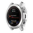 For Garmin Epix Pro 47mm Half Package Electroplated TPU Watch Protective Case(Sliver) - Watch Cases by PMC TechLife | Online Shopping South Africa | PMC TechLife