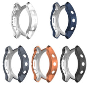 For Garmin Fenix 7S Pro Half Package Electroplated TPU Watch Protective Case(Black)