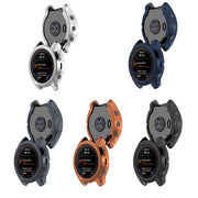 For Garmin Epix Pro 47mm Half Package Electroplated TPU Watch Protective Case(Blue)