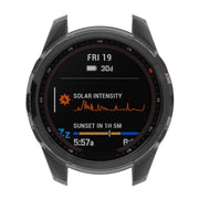 For Garmin Fenix 7S Pro Half-Package TPU Watch Protective Case(Transparent Black)