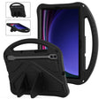 For Samsung Galaxy Tab S9 EVA Shockproof Tablet Case with Holder(Black) - Galaxy Tab S9 Cases by PMC TechLife | Online Shopping South Africa | PMC TechLife