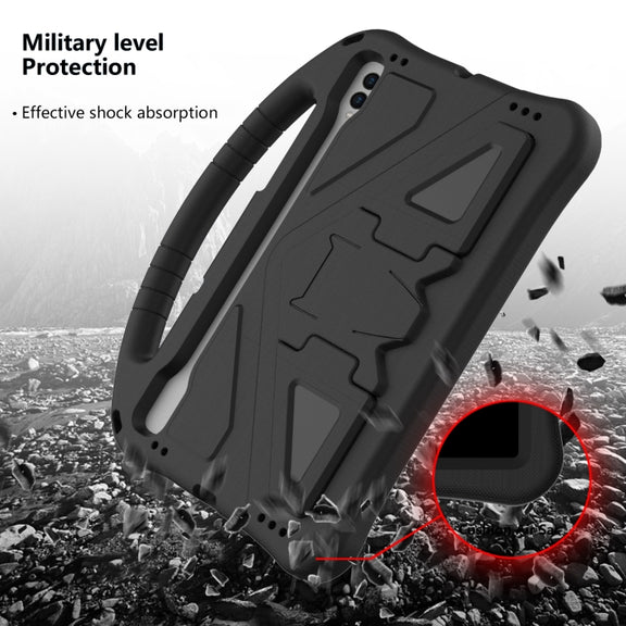 For Samsung Galaxy Tab S9 EVA Shockproof Tablet Case with Holder(Black)