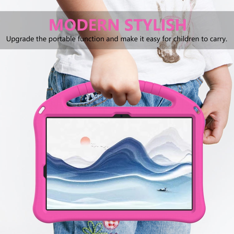 For Samsung Galaxy Tab S9 EVA Shockproof Tablet Case with Holder(Rose Red)