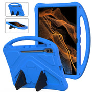 For Samsung Galaxy Tab S9 Ultra EVA Shockproof Tablet Case with Holder(Blue)