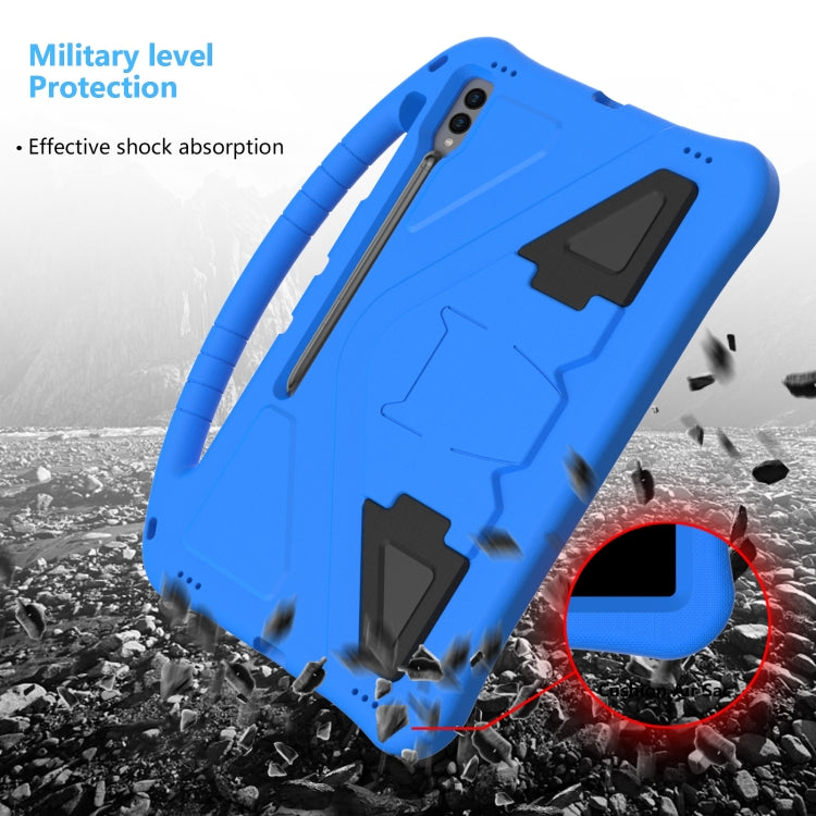 For Samsung Galaxy Tab S9 Ultra EVA Shockproof Tablet Case with Holder(Blue)