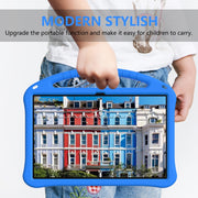 For Samsung Galaxy Tab S9 Ultra EVA Shockproof Tablet Case with Holder(Blue)