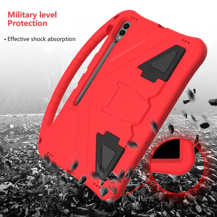 For Samsung Galaxy Tab S9 Ultra EVA Shockproof Tablet Case with Holder(Red)