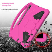 For Samsung Galaxy Tab S9 Ultra EVA Shockproof Tablet Case with Holder(Rose Red)