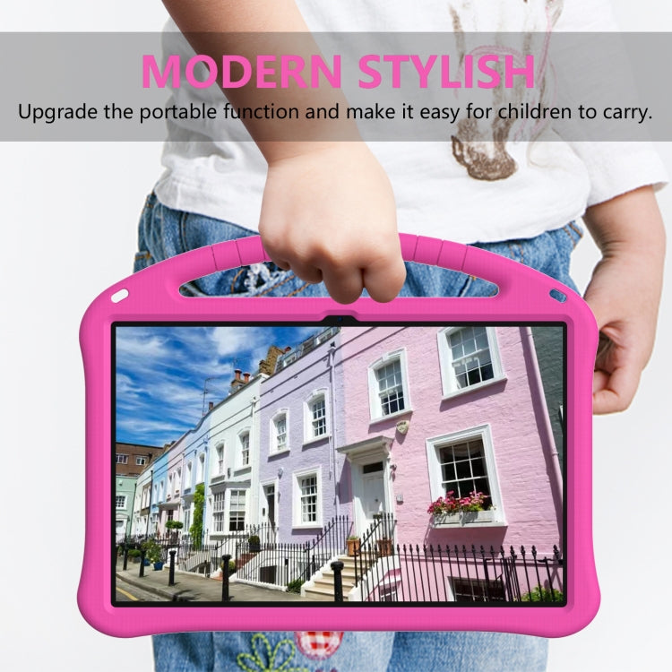 For Samsung Galaxy Tab S9 Ultra EVA Shockproof Tablet Case with Holder(Rose Red)