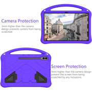 For Samsung Galaxy Tab S9 Ultra EVA Shockproof Tablet Case with Holder(Purple)
