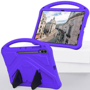 For Samsung Galaxy Tab S9 Ultra EVA Shockproof Tablet Case with Holder(Purple)