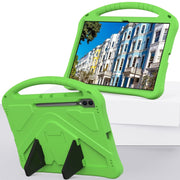 For Samsung Galaxy Tab S9 Ultra EVA Shockproof Tablet Case with Holder(Green)