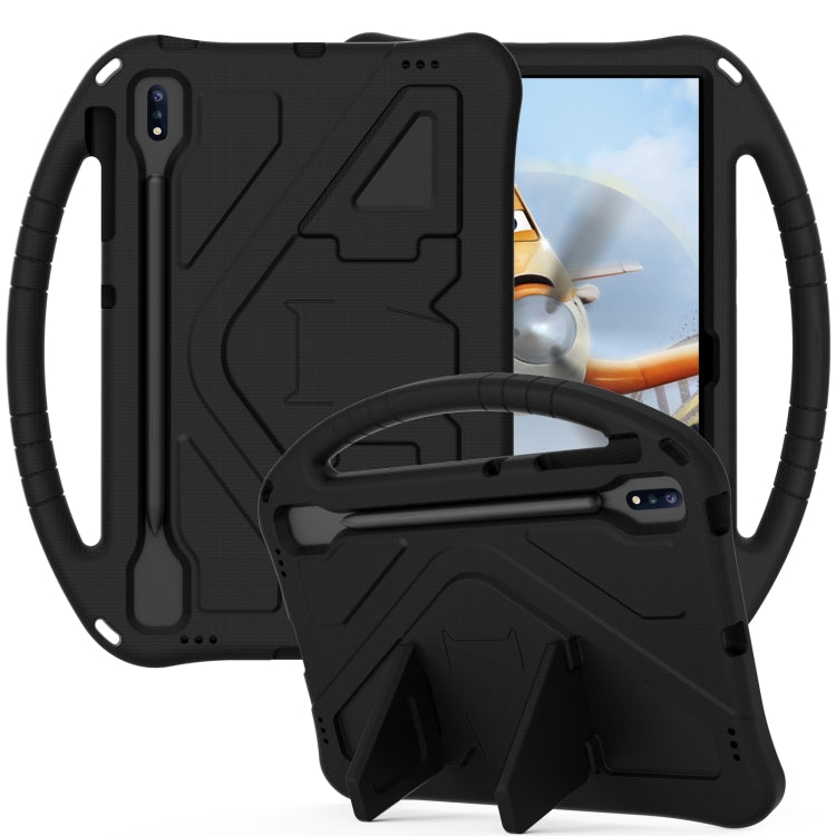 For Samsung Galaxy Tab S10+ 12.4 EVA Shockproof Tablet Case with Holder(Black)