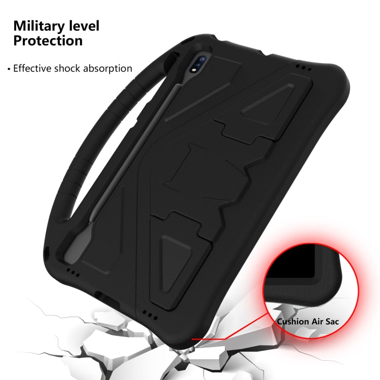 For Samsung Galaxy Tab S10+ 12.4 EVA Shockproof Tablet Case with Holder(Black)